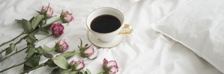 roses, coffee, petal of a rose